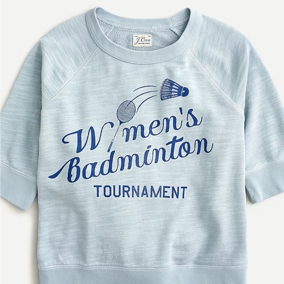 J. Crew Tops - J.Crew Badminton Vintage Style Cotton Sweatshirt M